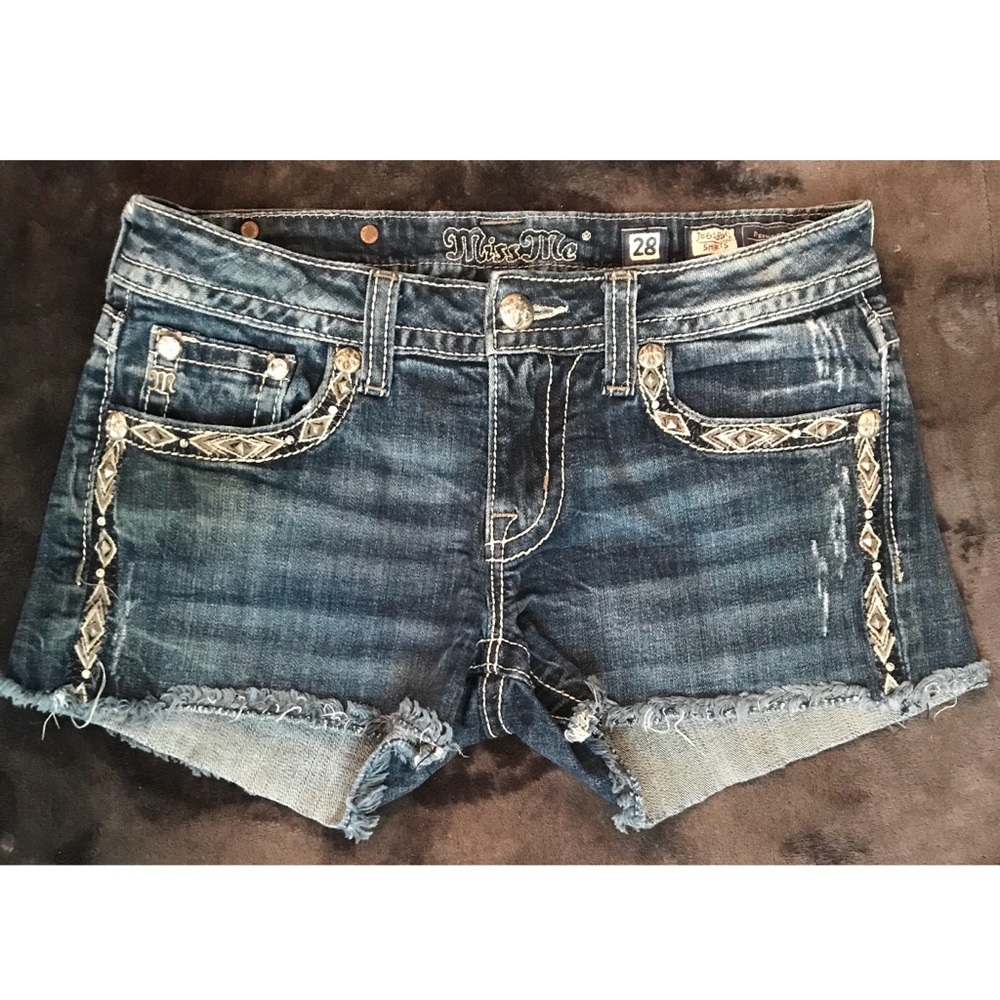 Miss Me brand jean shorts.